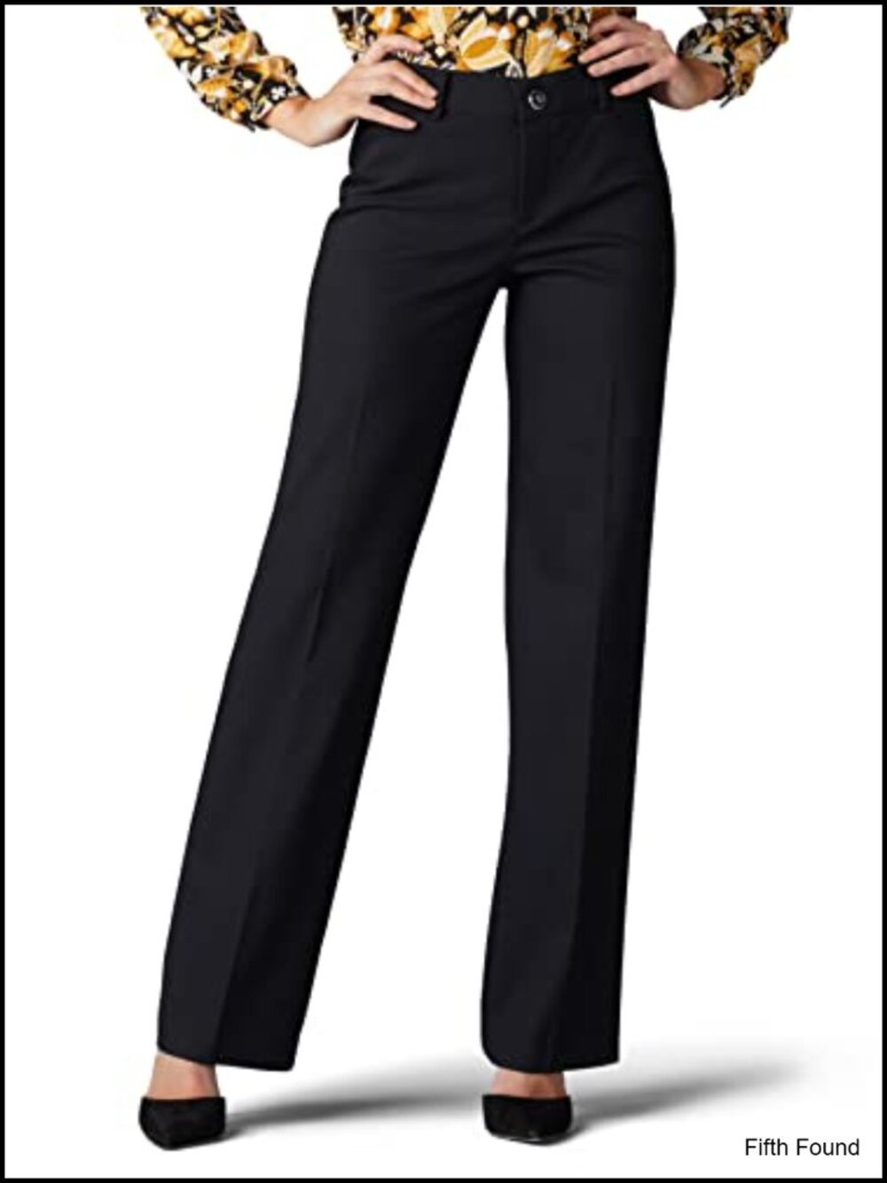 Women's Ultra Lux Comfort Flex Motion Trouser Pants Regular Fit Mid Rise